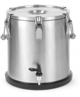 Stainless steel thermos with faucet, 20L, Hendi