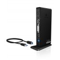 ICY BOX IB-DK2241AC Langallinen USB 3.2 Gen 1 (3.1 Gen 1) Type-A musta ICY BOX IB-DK2241AC Langallinen USB 3.2 Gen 1 (3.1 Gen 1) Type-A musta