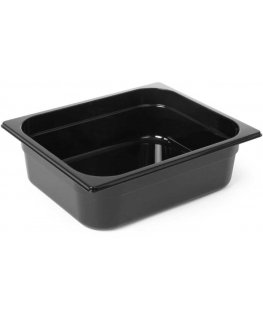 Hendi Black polycarbonate GN 1/2 container