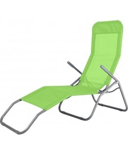 Leżak plażowy pozławany light green PATIO