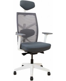 Office chair TUNE gray with white frame