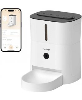 Smart food dispenser Sponge Pet Feeder Smart Camera