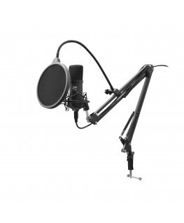 White Shark ZONIS mikrofonas Juoda Studijos mikrofonas