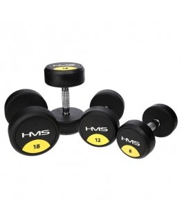 Kummeeritud hantel 50 kg HMS HG PRO 50