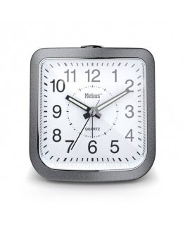 Mebus 56988 Grau Quarzwecker