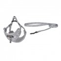 Dogness walking set leash+harness for dog (light gray) Dogness walking set leash+harness for dog (light gray)