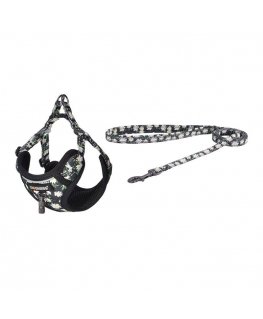 Dogness walking set leash+harness for dog (multicolor)
