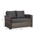 Sofa GENEVA 2-seater, grey