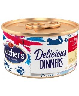 Butcher's Pet Care Delicious Dinners Mousse with Beef & Liver