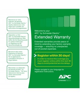 APC Service Pack 3 Year Extended Warranty 3 vuosi/vuosia