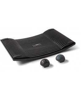 Gymba-aktivointilauta ja hierontapallot, musta