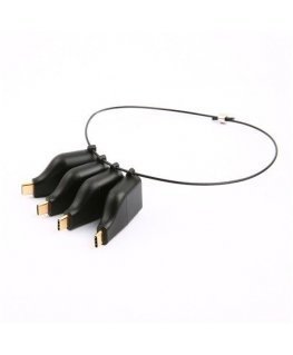 Deltaco Office USB-C - mDP, DP, VGA, HDMI adapteri rõngas