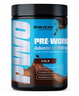 SportLife Pre-Workout Cola treenilaturi, 250 g