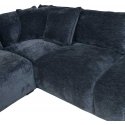 Corner sofa and ottoman DIVI dark blue