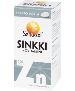 Sana-sool Tsink + C-vitamiin, 200 tabletti