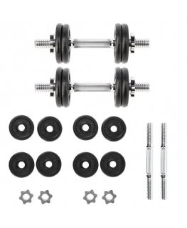 SG02 ČUGUNA HANTELES 2x7KG HMS