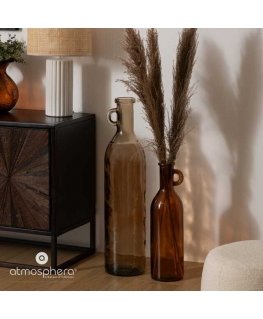 Atmosphera Aukšta stiklinio butelio vaza YANA, 75 cm