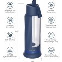 WaterH VITA FlipLid smart drinking bottle, 532 ml, blue