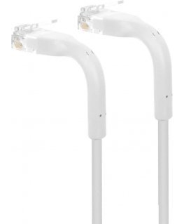 Fuj:tech CAT6A U/UTP network cable, flexible, 0.25m, white