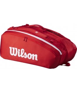 Wilson Super Tour 15-pack racket bag, red