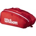 Wilson Super Tour 15-pack mailalaukku, punainen Wilson Super Tour 15-pack mailalaukku, punainen