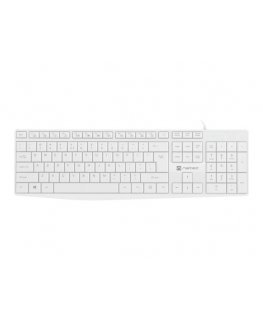 NATEC NAUTILUS keyboard Home/Office USB QWERTY US International White