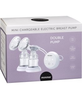 Mininor electric, rechargeable double breast pump