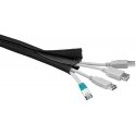 Goobay Wire Sleeve, black, 1.8m
