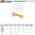 FORCE MTB ANGLE summer gloves baltas-mėlynas dydis L
