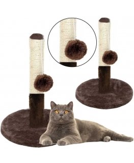 Lean Cat Scratcher Scratching Tower Dark Brown 40 cm x 30 cm