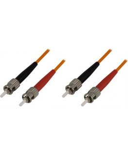 Deltaco FB-310 InfiniBand ja kiudoptilised kaablid 10 m 2x ST Oranž