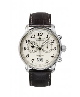 Zeppelin 7684-5 rokas pulkstenis Rokaspulkstenis Vīrietis Kvarcs Sudrabs