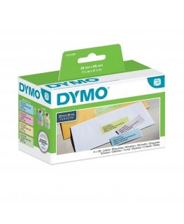 DYMO Assorted Colour Labels - 28 x 89 mm - S0722380