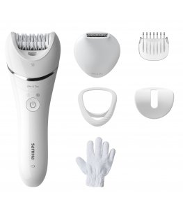 Philips BRE715/00 epiliatorius 32 pincetai Sidabras, Balta