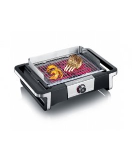 Severin PG 8114 DigitalBOOST Grils Galda virsma Elektrisks Melns, Sudrabs 3000 W