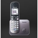 Panasonic KX-TG6811 DECT telefonas Skambintojo ID Juoda