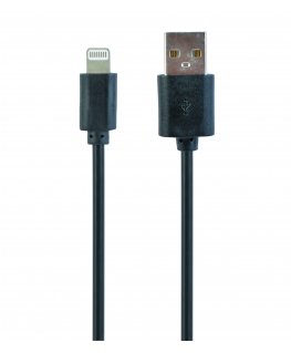 Gembird CC-USB2-AMLM-1M lightning cable Black