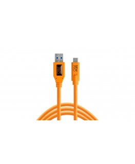 Tether Tools CUC3215-ORG USB kabelis USB 3.2 Gen 1 (3.1 Gen 1) 4,6 m USB A USB C Oranžs