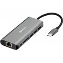 Sandberg USB-C Dock HDMI+LAN+SD+USB,61W