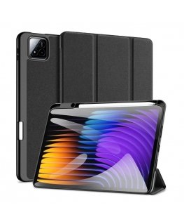 Xiaomi Redmi Pad 7/7 Pro Domo Series Tri-fold Stand PU Leather Tablet Cover Black