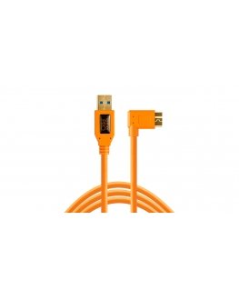 Tether Tools CU61RT15-ORG USB kabelis USB 3.2 Gen 1 (3.1 Gen 1) 4,6 m USB A Micro-USB B Oranžinė