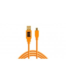 Tether Tools CU5451 USB-kaabel USB 2.0 4,6 m USB A Mini-USB B Oranž