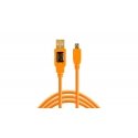 Tether Tools CU5451 USB cable USB 2.0 4.6 m USB A Mini-USB B Orange