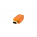 Tether Tools CU5451 USB cable USB 2.0 4.6 m USB A Mini-USB B Orange