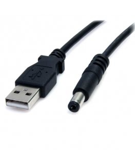 StarTech.com USB2TYPEM virtajohto musta 0,9 m USB A Barrel type M