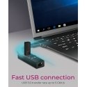 ICY BOX IB-HUB1419-LAN USB 3.2 Gen 1 (3.1 Gen 1) Type-A Black