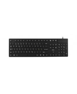 Deltaco TB-501 tastatūra Universāls USB + PS/2 Melns