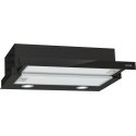 Gorenje TH62E4BG cooker hood Semi built-in (pull out) Black 450 m³/h