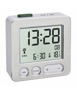 TFA-Dostmann 60.2545.54 alarm clock Digital alarm clock Silver
