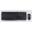 Logitech Desktop MK120 tastatūra Pele iekļauta USB QWERTZ Vācu Melns